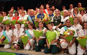 photo groupe podium